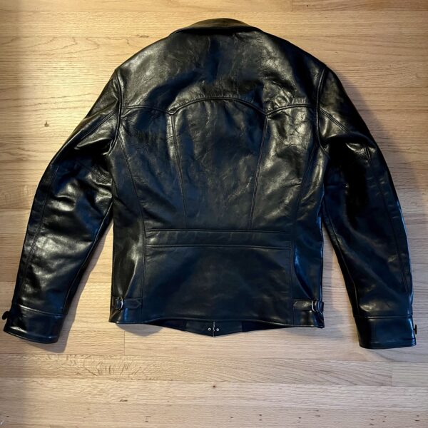 Rainbow Country HERCULES Sports Jacket in Black Teacore Shinki Hikaku Horsehide [2025 Pre-Order] - Image 3