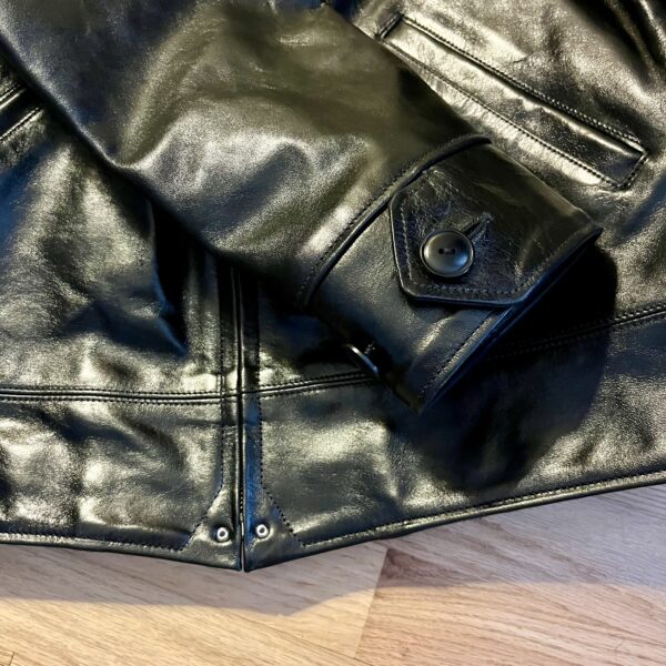Rainbow Country HERCULES Sports Jacket in Black Teacore Shinki Hikaku Horsehide [2025 Pre-Order] - Image 4