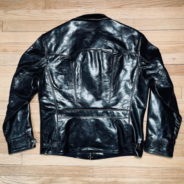 Rainbow Country HERCULES Sports Jacket in Black Teacore Shinki Hikaku Horsehide [2026 Pre-Order] - Image 5
