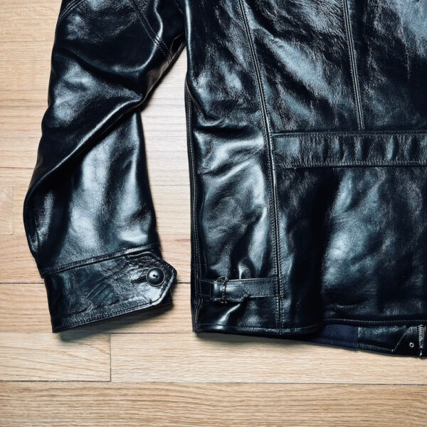 Rainbow Country HERCULES Sports Jacket in Black Teacore Shinki Hikaku Horsehide [2026 Pre-Order] - Image 6