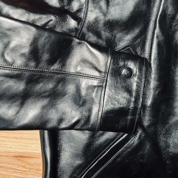 Rainbow Country HERCULES Sports Jacket in Black Teacore Shinki Hikaku Horsehide [2026 Pre-Order] - Image 4