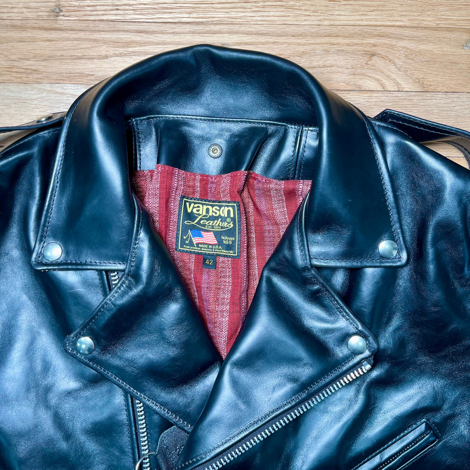 DudsByDel x Vanson C2 in Black Chromexcel Horsehide, size 42 (fits