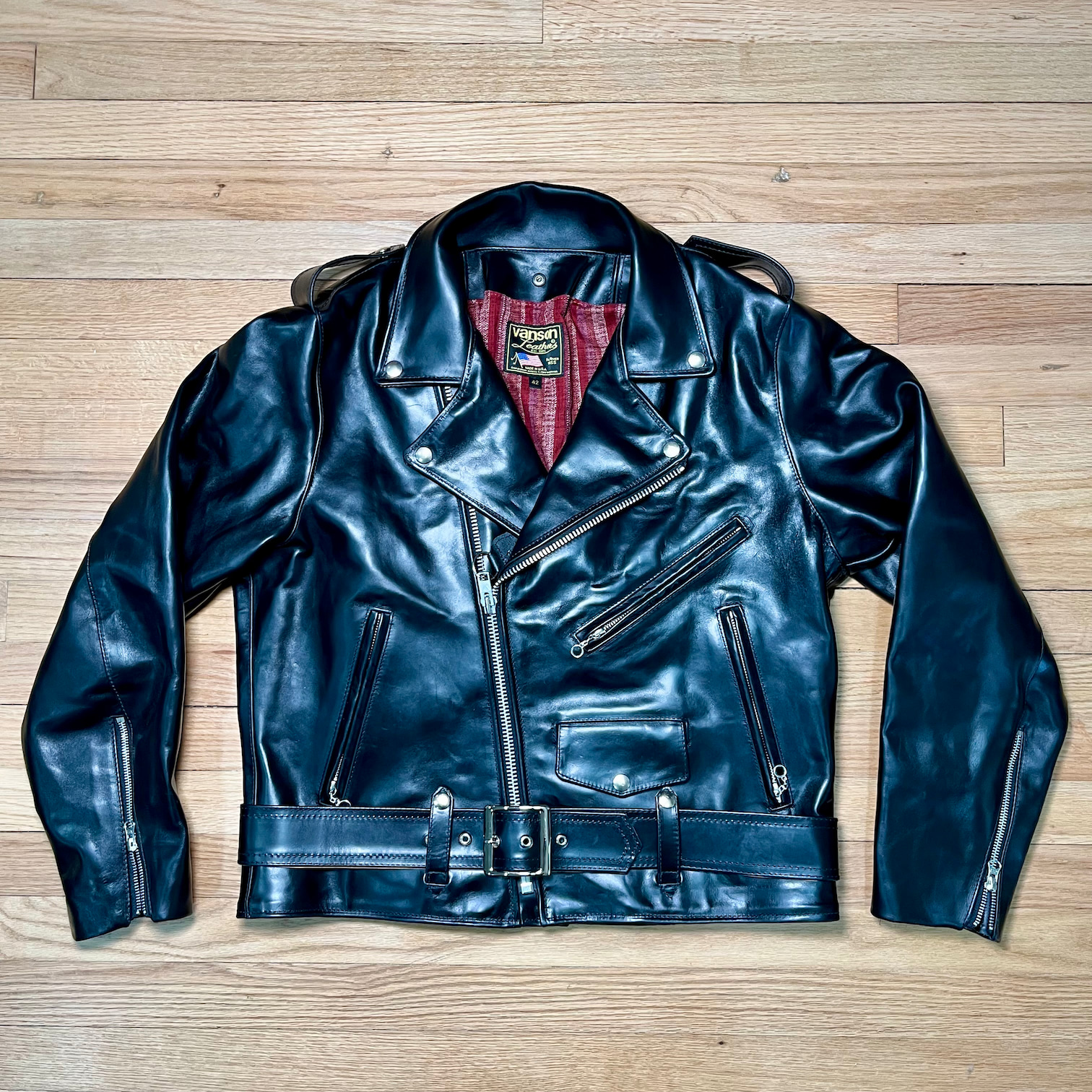 DudsByDel x Vanson C2 in Black Chromexcel Horsehide, size 42 (fits
