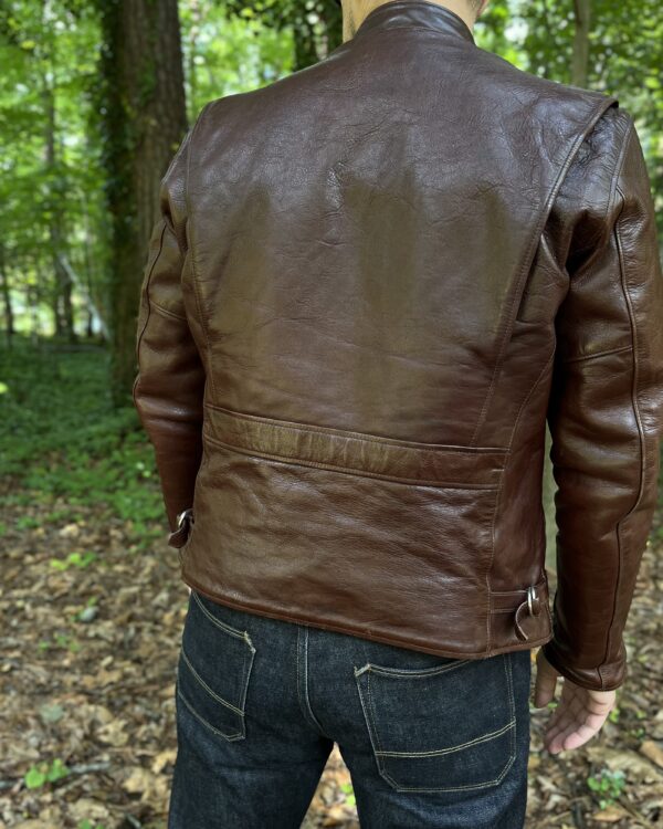 Rainbow Country SPEEDSTER Racer Jacket in Seal Brown Shinki Hikaku Horsehide [2025 Pre-Order] - Image 9