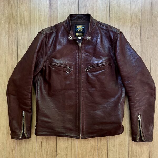 Rainbow Country SPEEDSTER Racer Jacket in Seal Brown Shinki Hikaku Horsehide [2025 Pre-Order] - Image 2