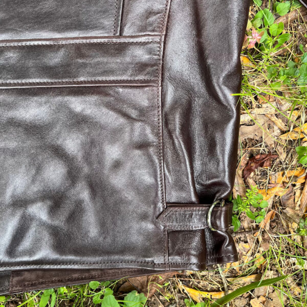 Rainbow Country SPEEDSTER Racer Jacket in Seal Brown Shinki Hikaku Horsehide, size 38 [2025 Stock] - Image 4