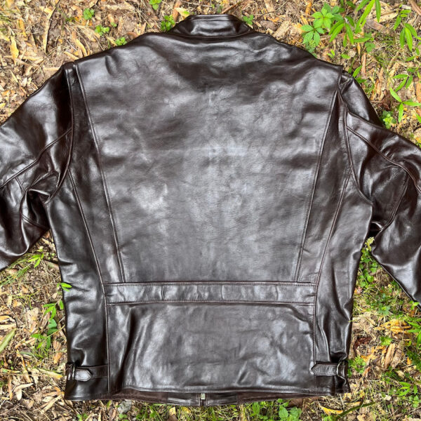 Rainbow Country SPEEDSTER Racer Jacket in Seal Brown Shinki Hikaku Horsehide, size 38 [2025 Stock] - Image 5