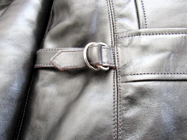 Rainbow Country SPIDER Car Coat in Black Teacore Shinki Hikaku Horsehide [2025 Pre-Order] - Image 5