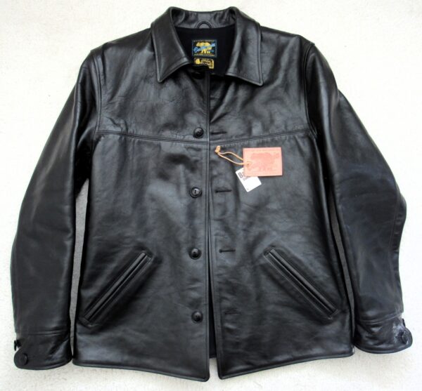 Rainbow Country SPIDER Car Coat in Black Teacore Shinki Hikaku Horsehide [2025 Pre-Order]