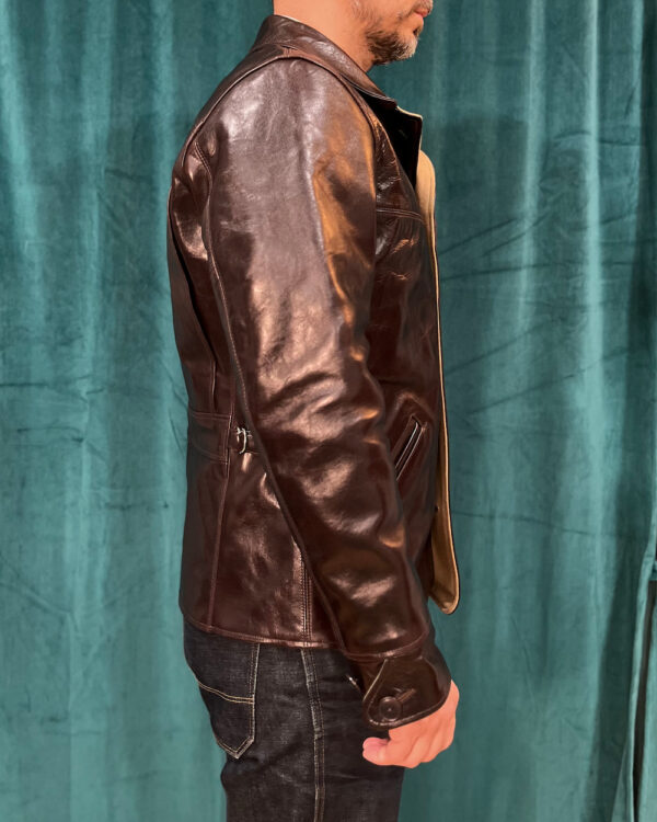 Rainbow Country SPIDER Car Coat in Seal Brown Shinki Hikaku Horsehide, size 40 - Image 10