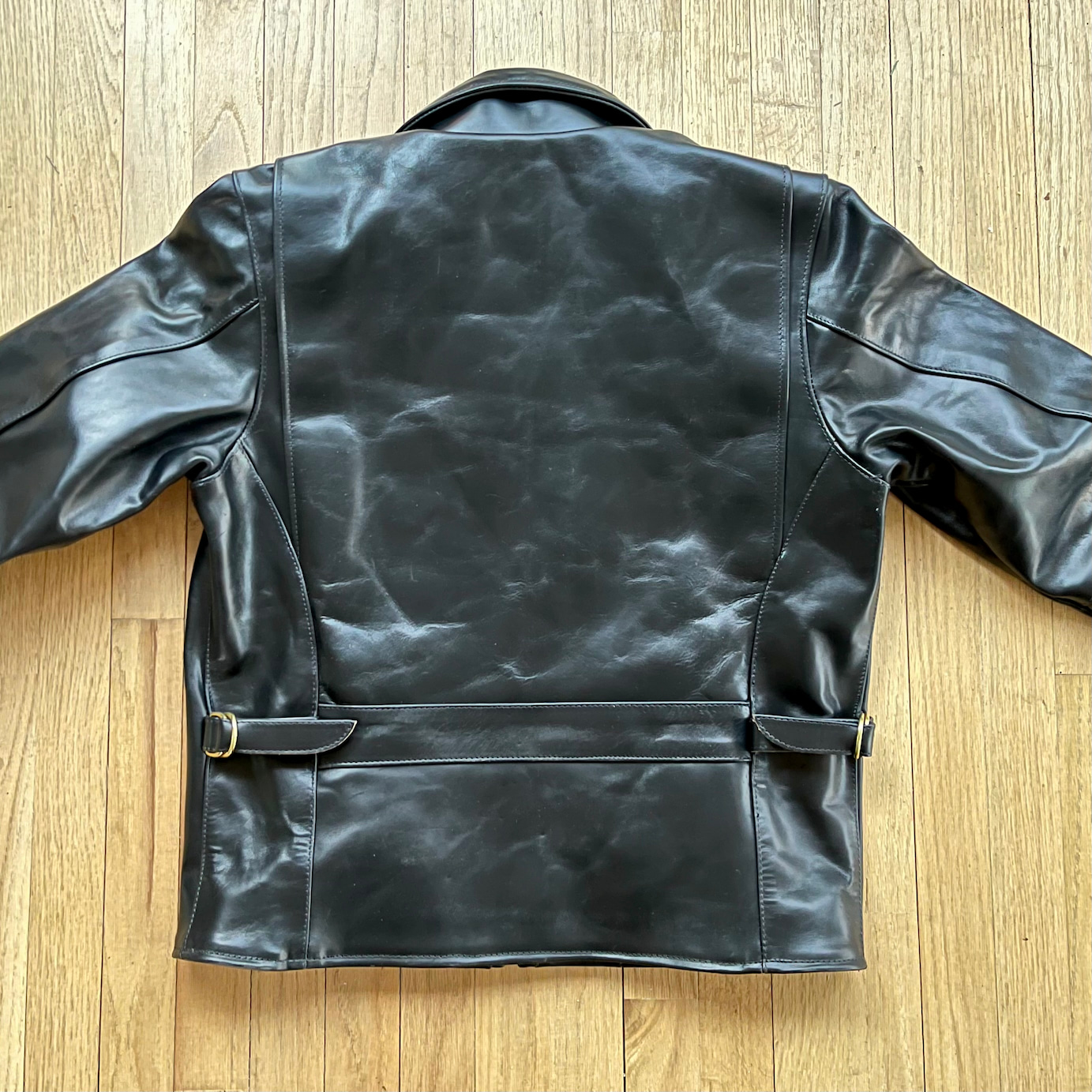 DudsByDel x Vanson REGENT Sports Jacket in Black Chromexcel