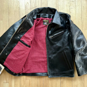 DudsByDel x Vanson REGENT Sports Jacket in Black Chromexcel