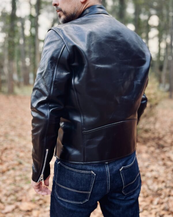 DudsByDel x Vanson COMET Cafe Racer Jacket in Black Chromexcel Horsehide [2026 Pre-order] - Image 8