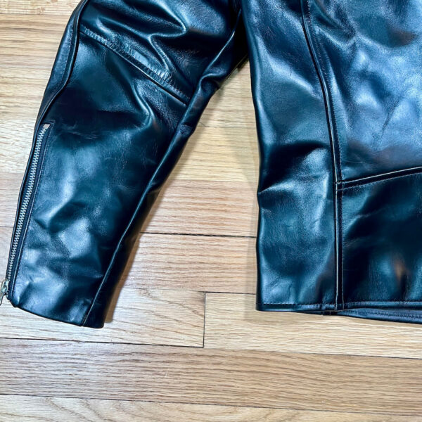 DudsByDel x Vanson COMET Cafe Racer Jacket in Black Chromexcel Horsehide [2026 Pre-order] - Image 5