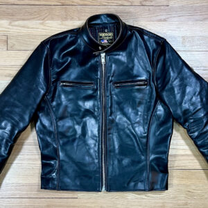 DudsByDel x Vanson COMET Cafe Racer Jacket in Black Chromexcel Horsehide [2026 Pre-order]