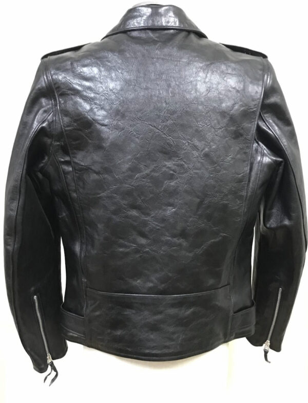 Rainbow Country ALL STATE Biker Jacket in Black Teacore Shinki Hikaku Horsehide [2026 Pre-Order] - Image 4