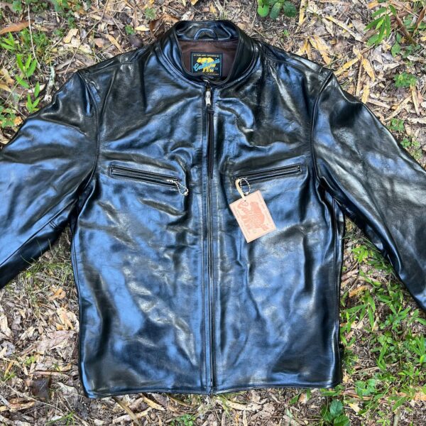 Rainbow Country SPEEDSTER Racer Jacket in Black Teacore Shinki Hikaku Horsehide [2026 Pre-Order]