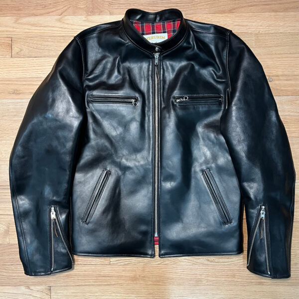 Cherubim Cafe Racer Jacket in Black Chromexcel Horsehide [2026 Pre-order]