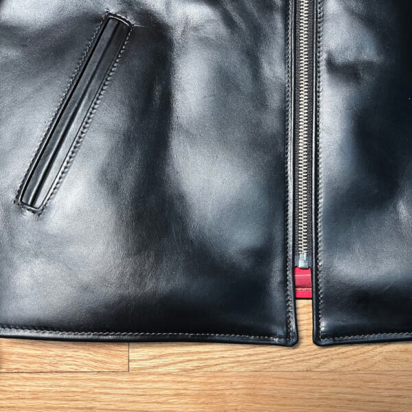 Cherubim Cafe Racer Jacket in Black Chromexcel Horsehide [2026 Pre-order] - Image 6