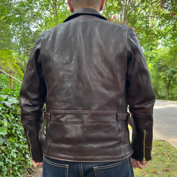 DudsByDel x Vanson REGENT Sports Jacket in Dark Brown Aspen Horsehide [2026 Pre-Order] - Image 7