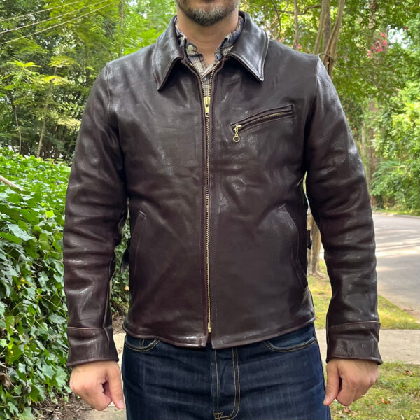 DudsByDel x Vanson REGENT Sports Jacket in Dark Brown Aspen Horsehide [2026 Pre-Order] - Image 6